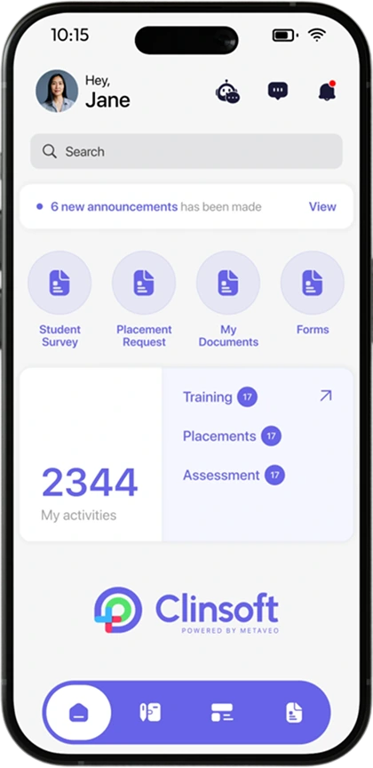 clinsoft mobile view