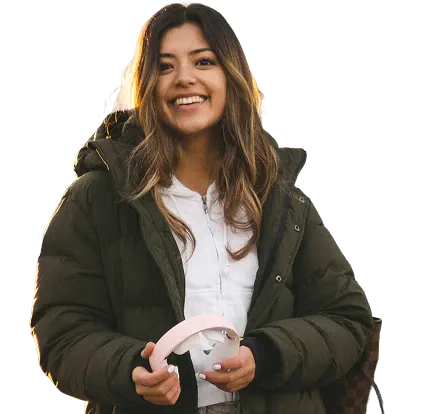 Student nurse smiling